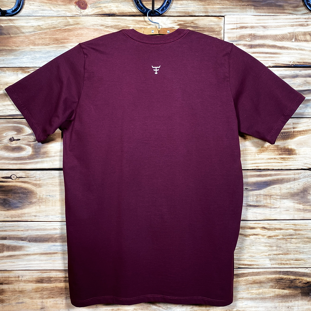 CAMISETA MASCULINA TEXAS FARM - CM583 - VERMELHO VINHO - Imagem 2