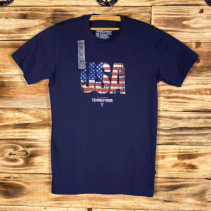 CAMISETA MASCULINA TEXAS FARM - CM672 - AZUL MARINHO