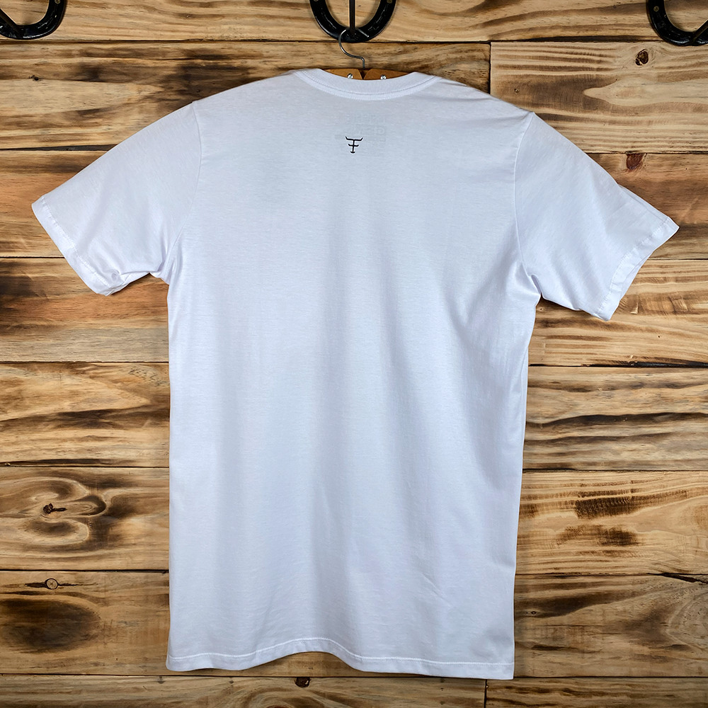CAMISETA MASCULINA TEXAS FARM - CM258 - G - BRANCO/ PRETO - Imagem 2
