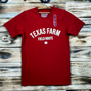 CAMISETA MASCULINA TEXAS FARM - CM136 - VERMELHO