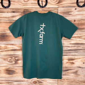 CAMISETA MASCULINA TEXAS FARM - CM616 - VERDE BANDEIRA